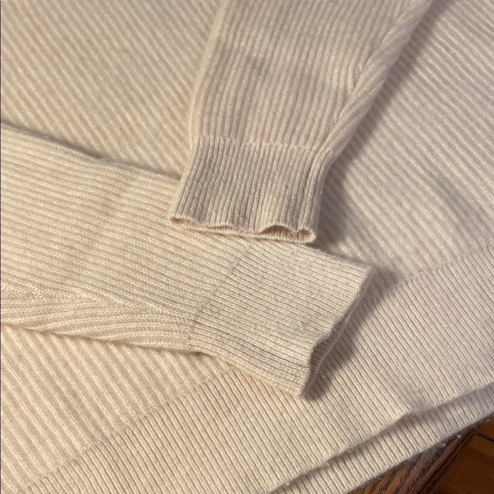 J. Crew Cashmere Crewneck Sweater - Cream - Picture 5 of 6